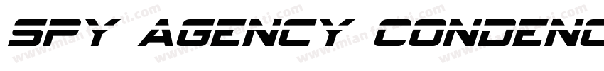 Spy Agency Condenced Italic字体转换